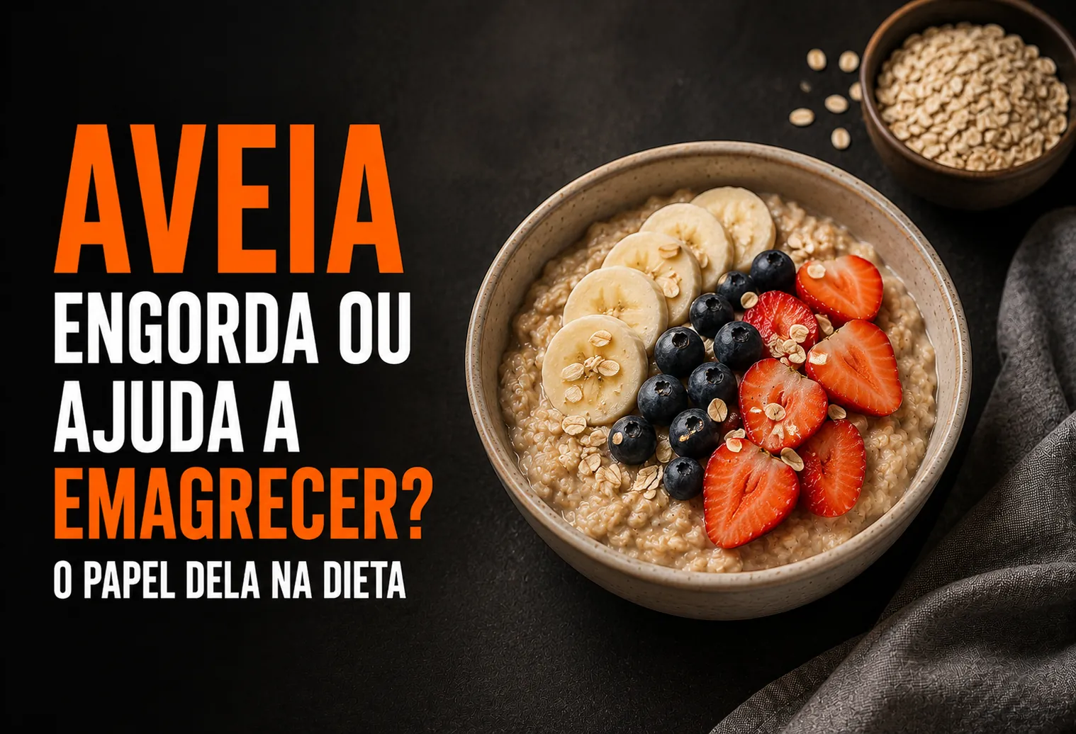 Aveia engorda ou ajuda a emagrecer? O papel dela na dieta