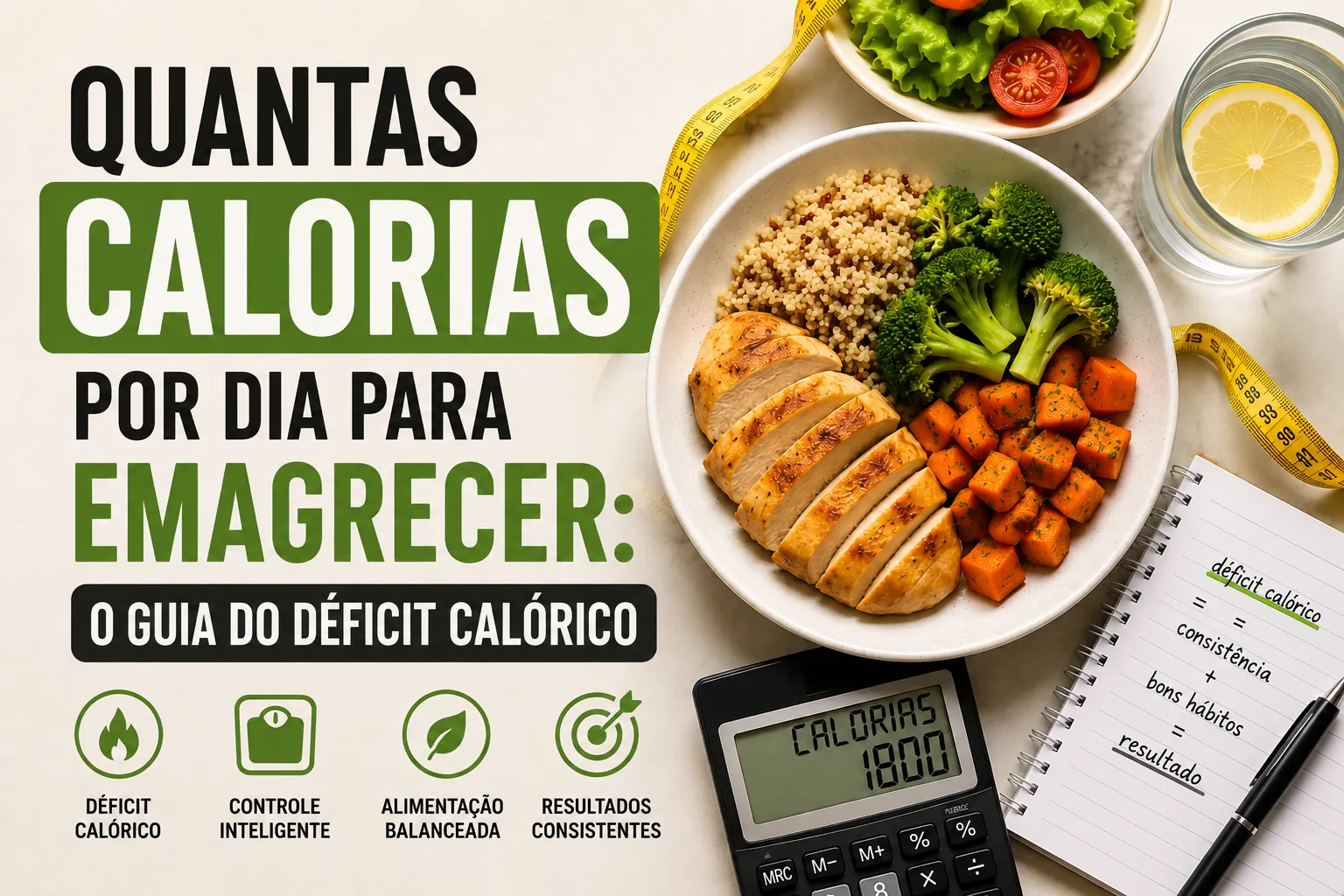 Quantas calorias por dia para emagrecer: o guia do déficit calórico