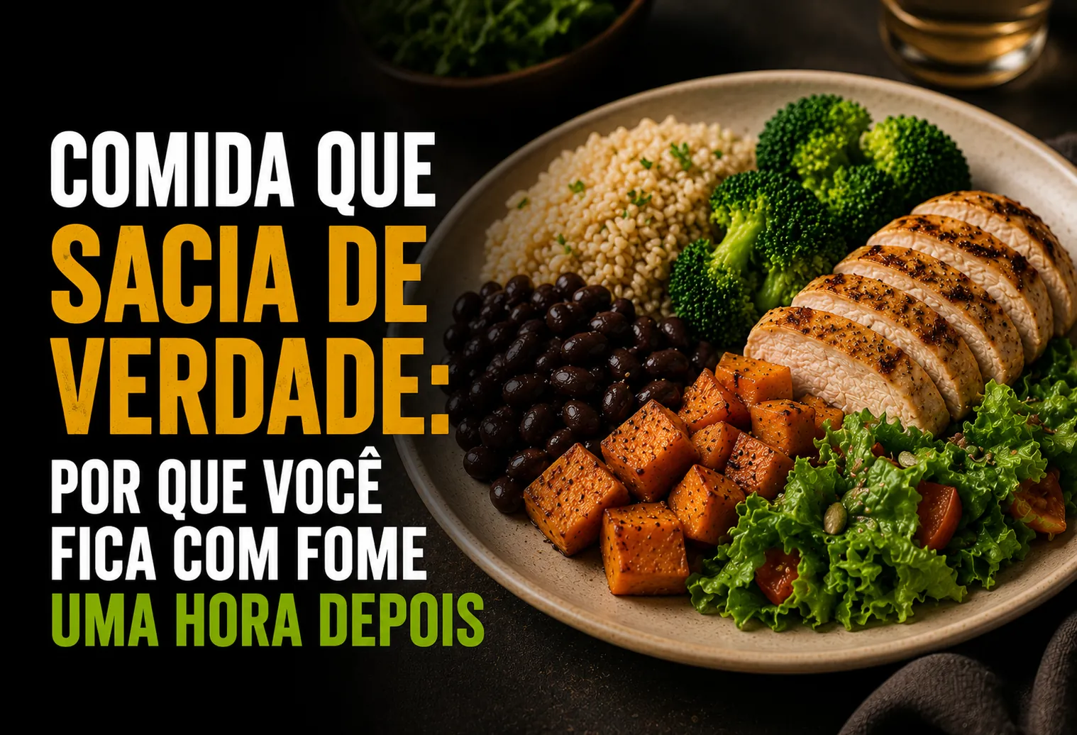 Comida que sacia de verdade: por que você fica com fome uma hora depois