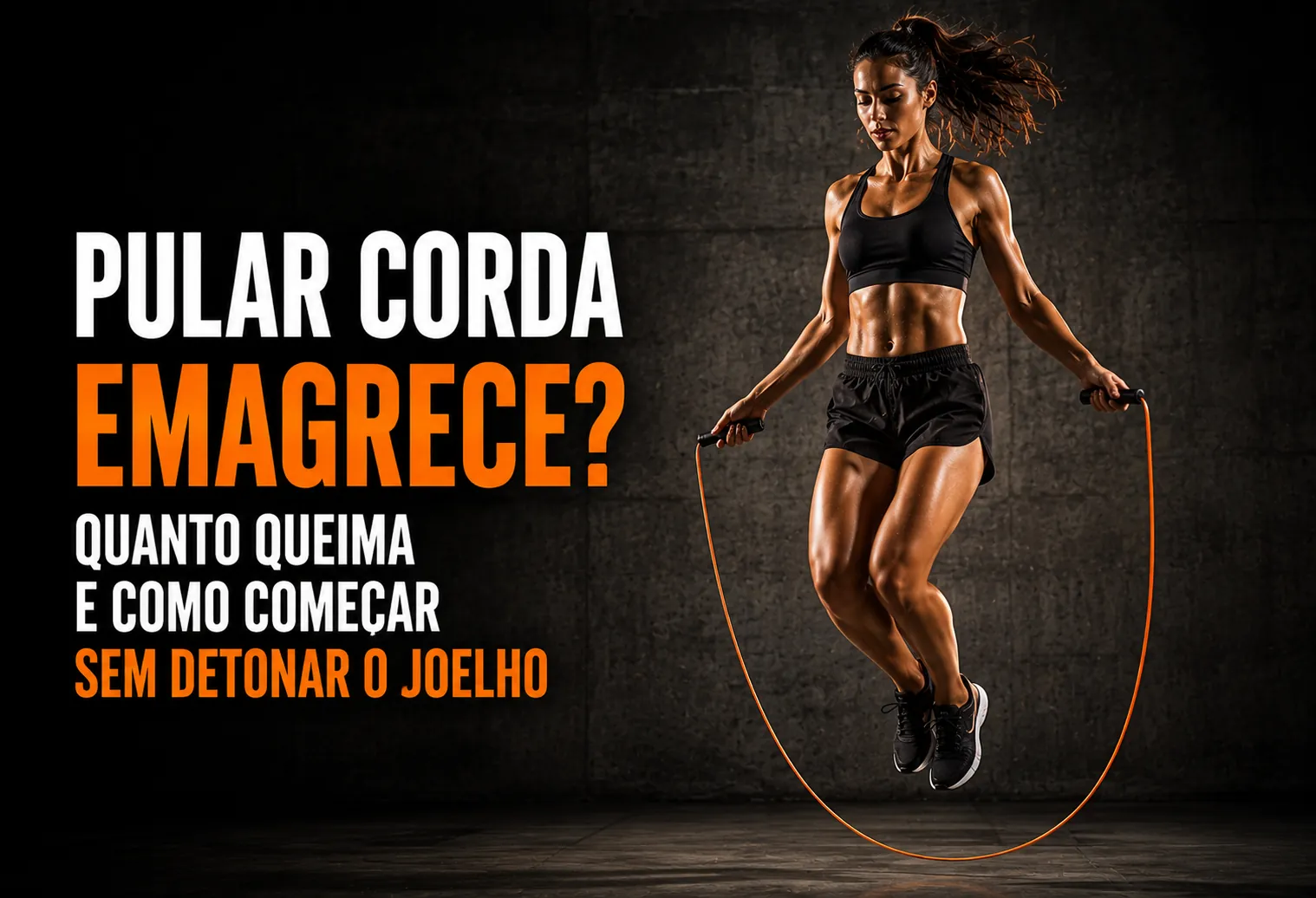 Pular corda emagrece? Quanto queima e como começar sem detonar o joelho