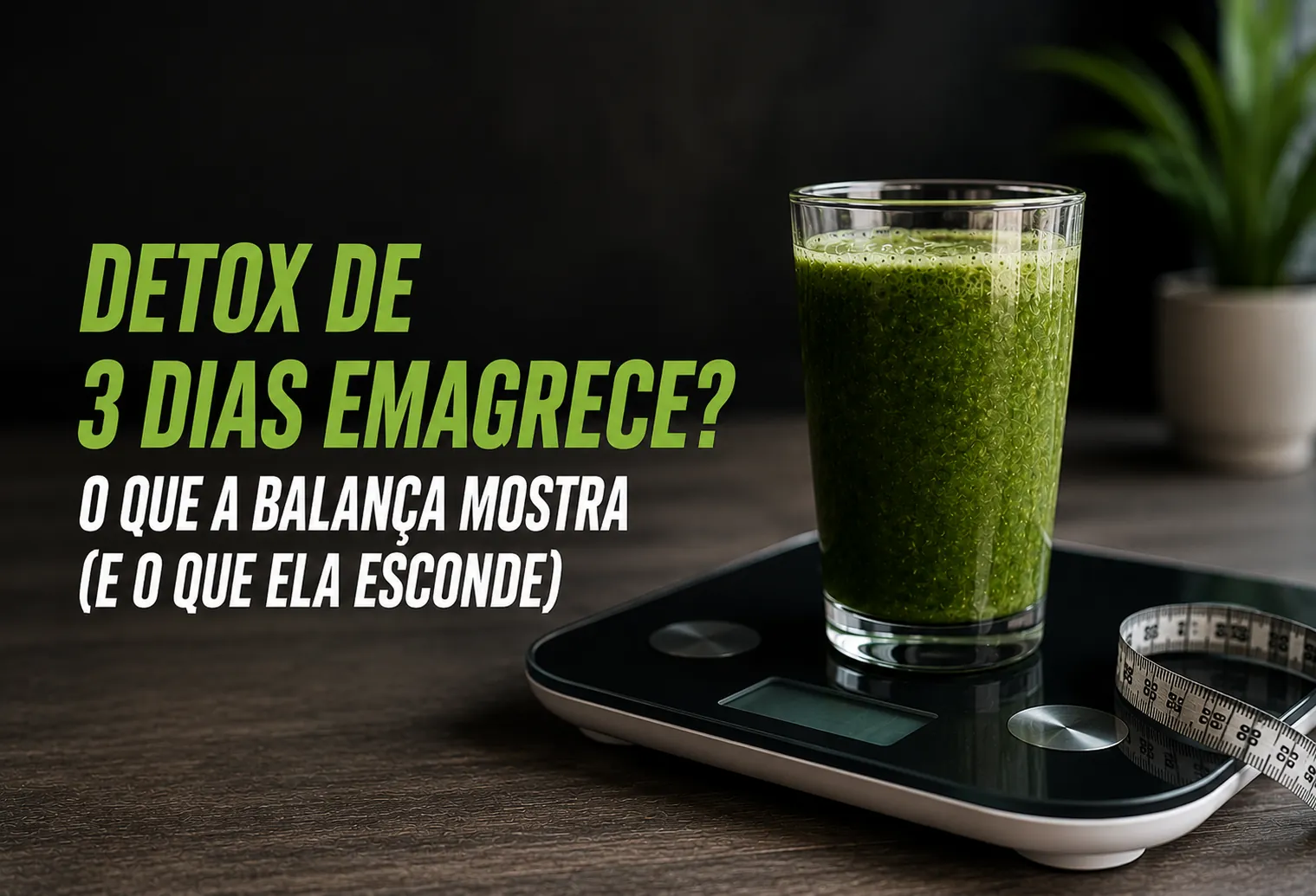 Detox de 3 dias emagrece? O que a balança mostra (e o que ela esconde)