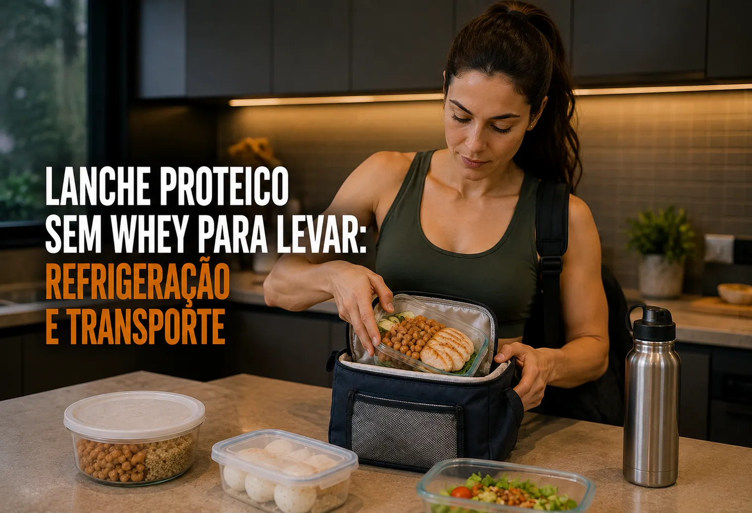 Imagem de capa do artigo: Lanche proteico sem whey para levar: refrigeração e transporte