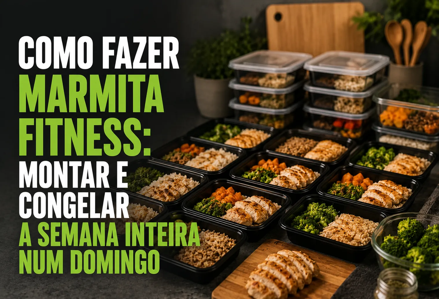 Como fazer marmita fitness: montar e congelar a semana inteira num domingo