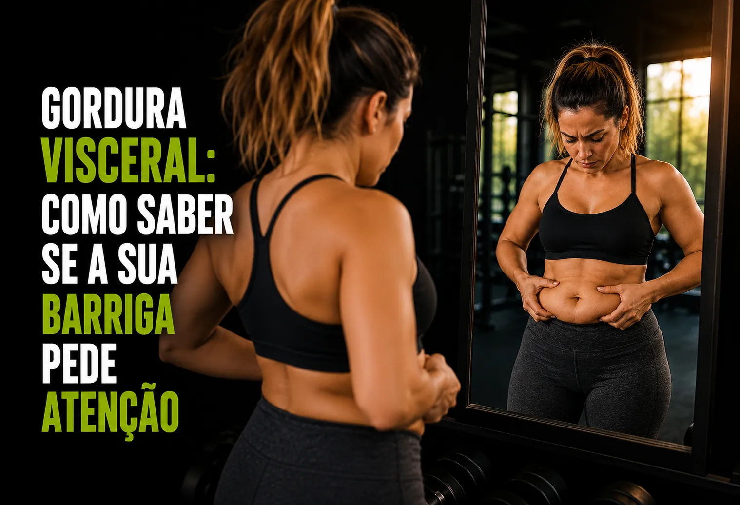 Fita métrica flexível apoiada sobre uma superfície clara, usada para medir a circunferência da cintura