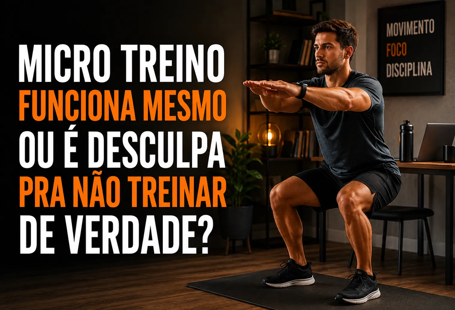 Pessoa subindo escada em ritmo acelerado durante uma pausa do trabalho, exemplo de micro treino no dia a dia