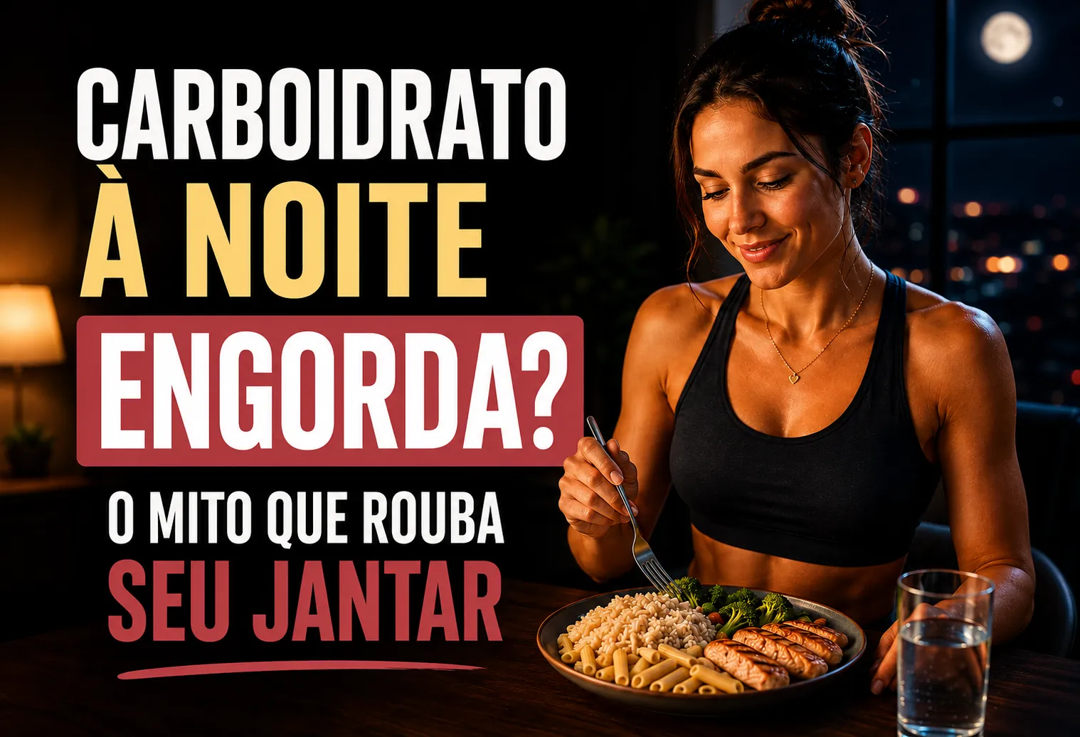 Carboidrato à noite engorda? O mito que rouba seu jantar