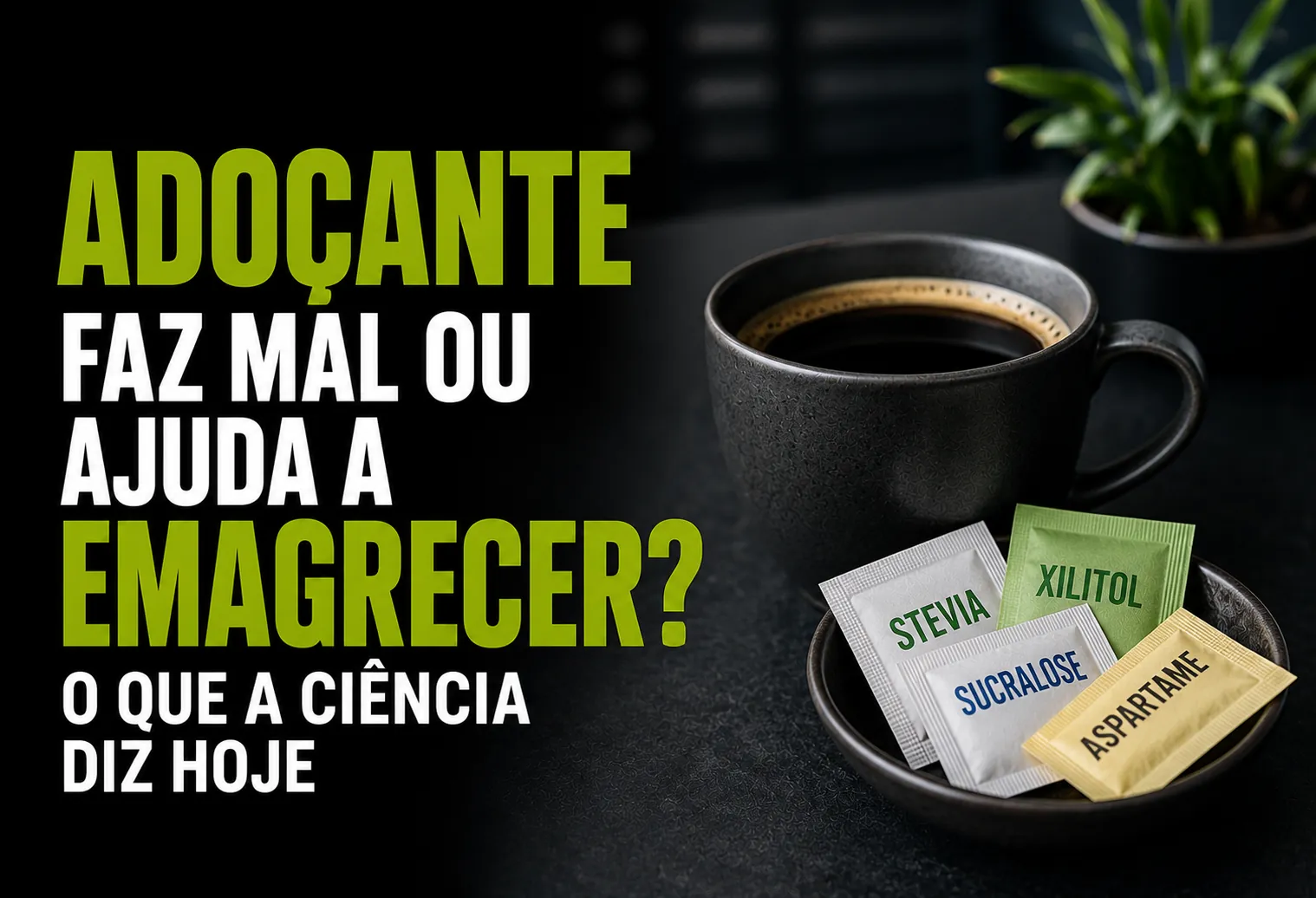 Adoçante faz mal ou ajuda a emagrecer? O que a ciência diz hoje