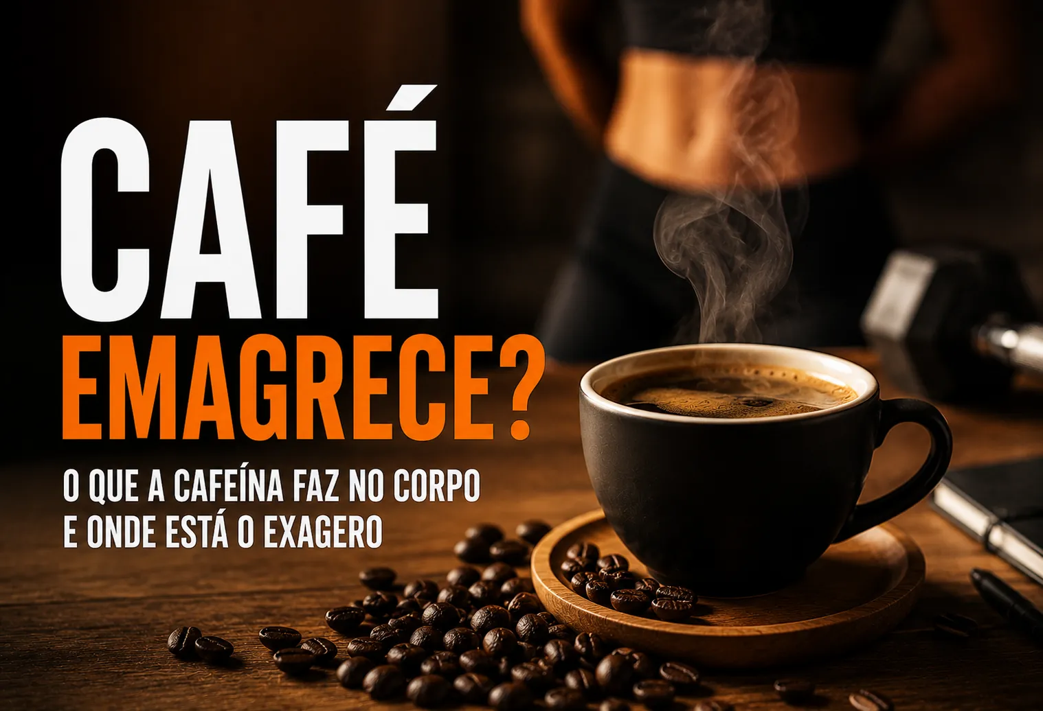 Café emagrece? O que a cafeína faz no corpo e onde está o exagero