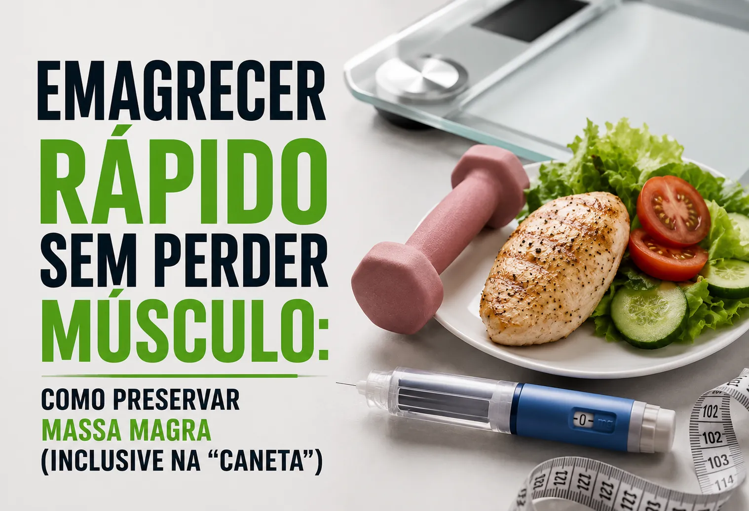 Emagrecer rápido sem perder músculo: como preservar massa magra (inclusive na "caneta")