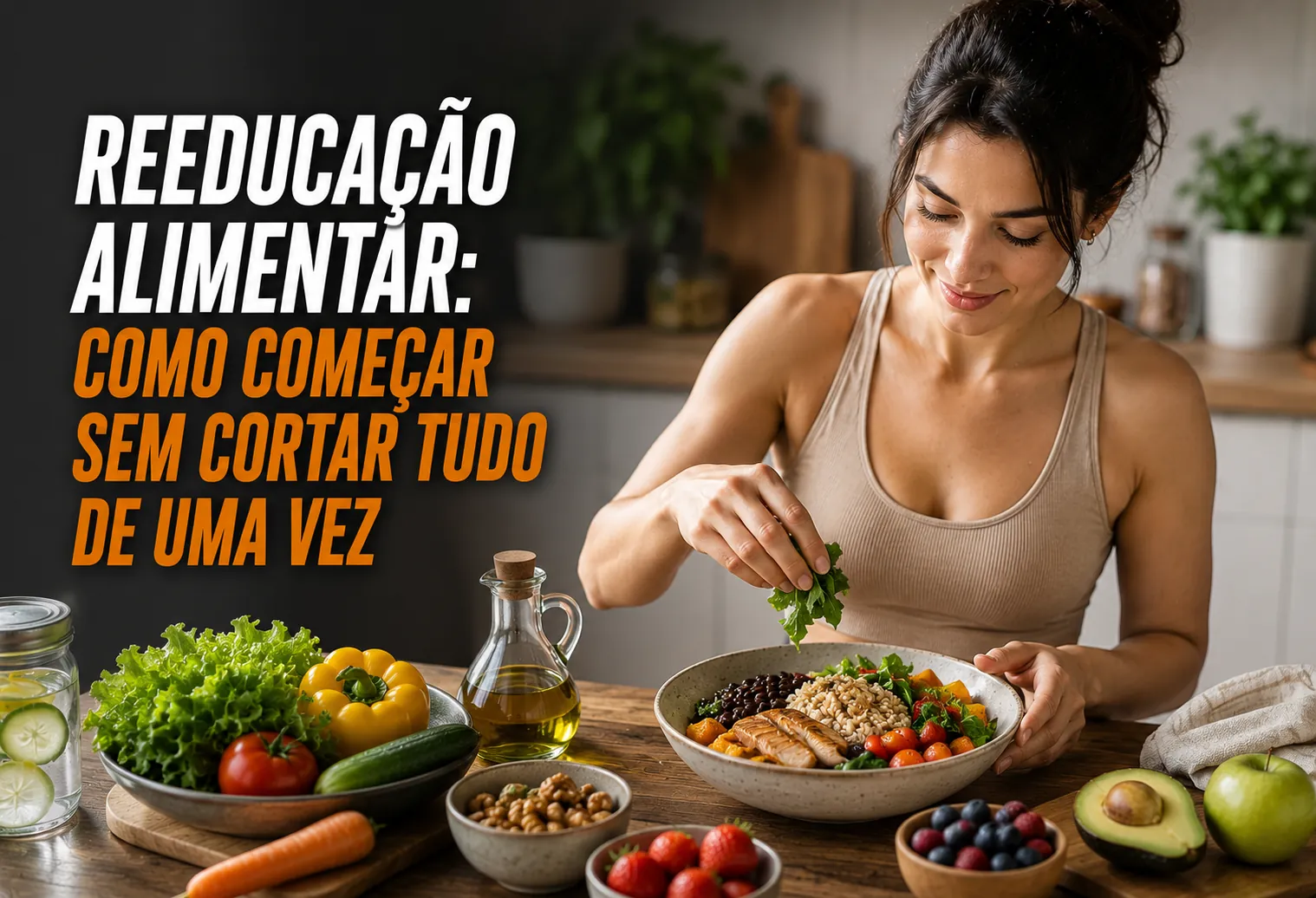 Reeducação alimentar: como começar sem cortar tudo de uma vez