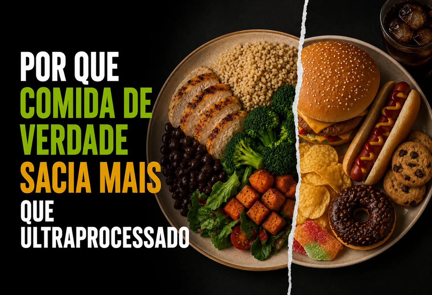 Por que comida de verdade sacia mais que ultraprocessado