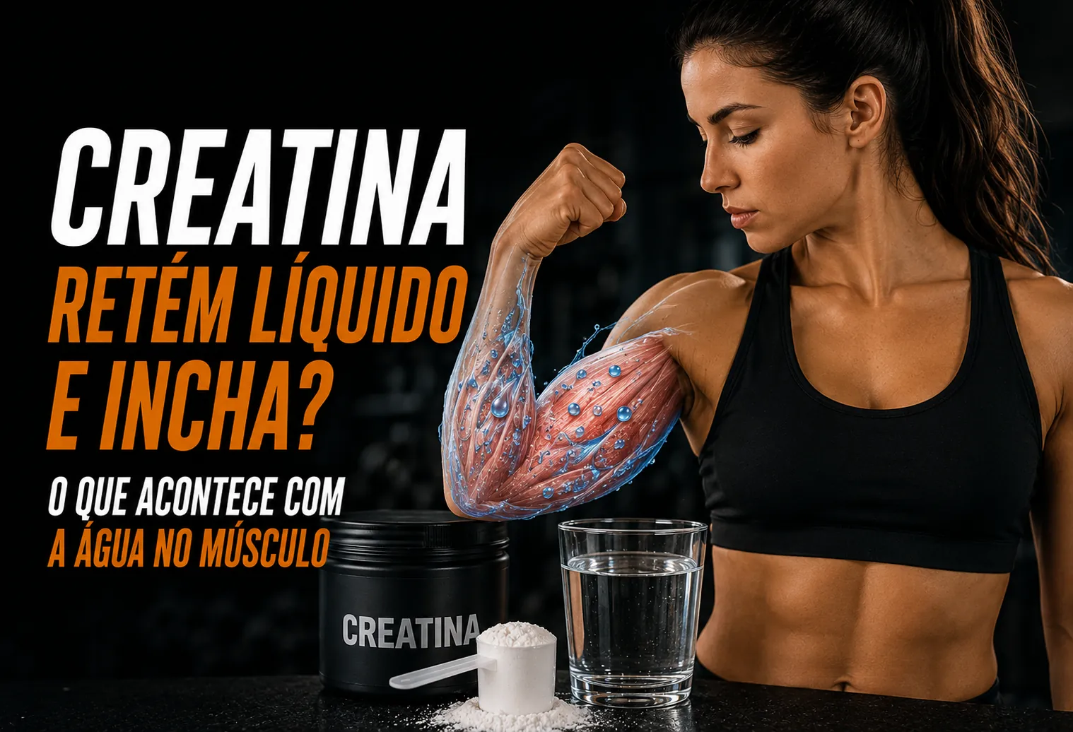 Creatina retém líquido e incha? O que acontece com a água no músculo