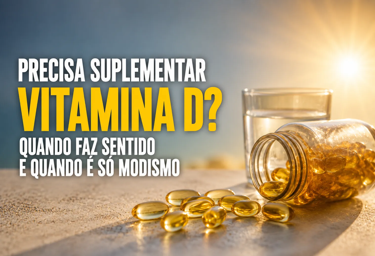 Precisa suplementar vitamina D? Quando faz sentido e quando é só modismo